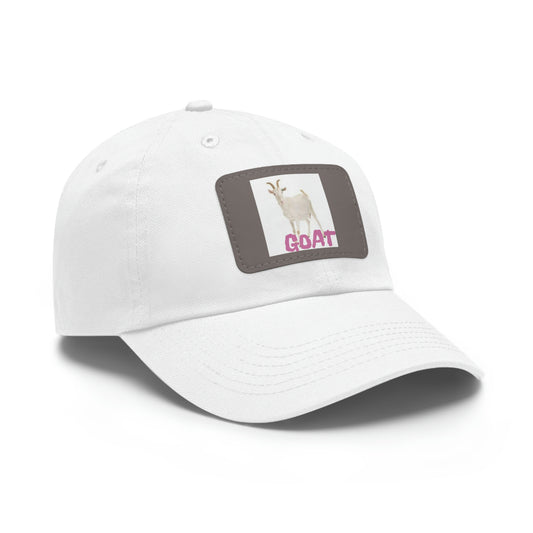 Goat Hat with Leather Patch