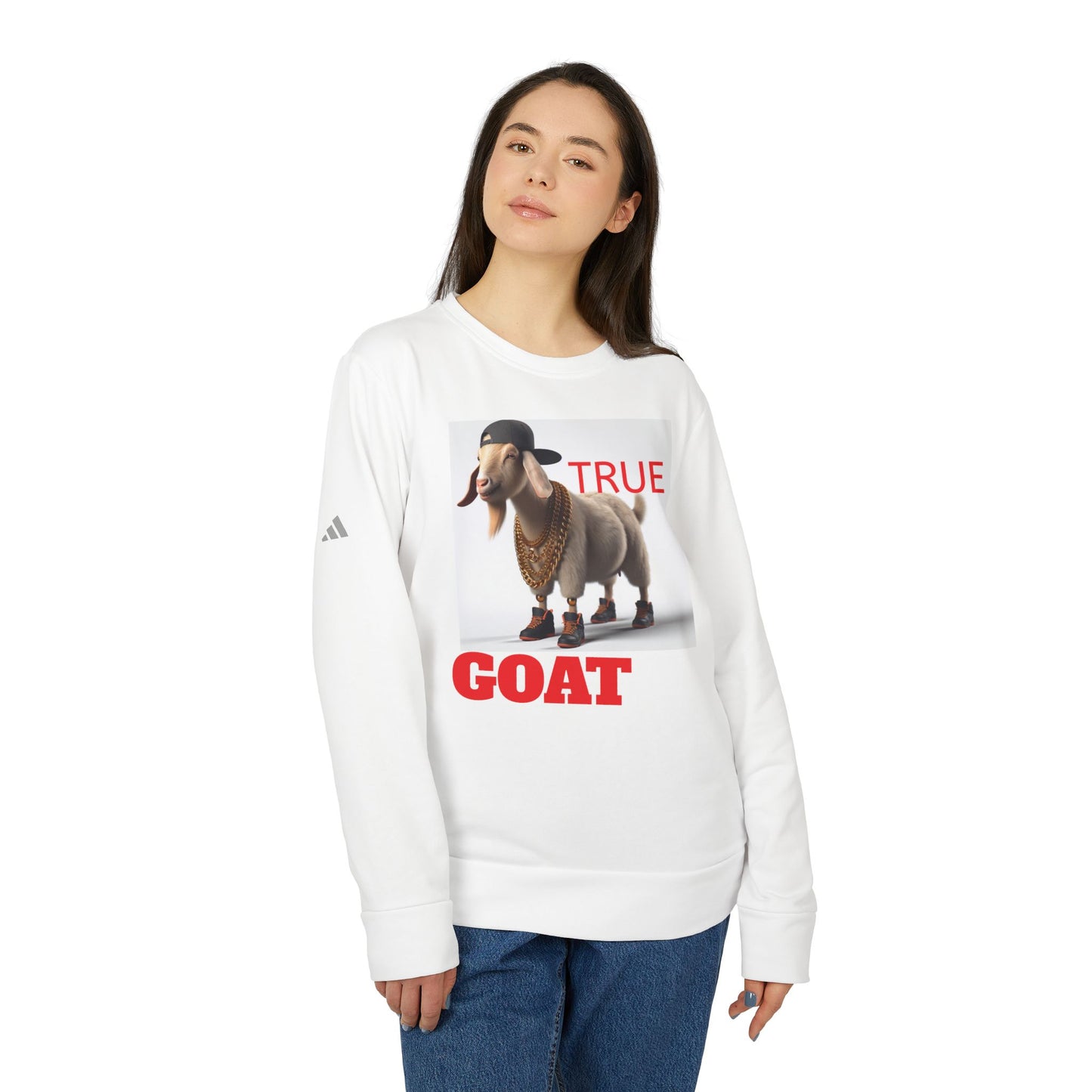 adidas Unisex Goat  Fleece Crewneck Sweatshirt