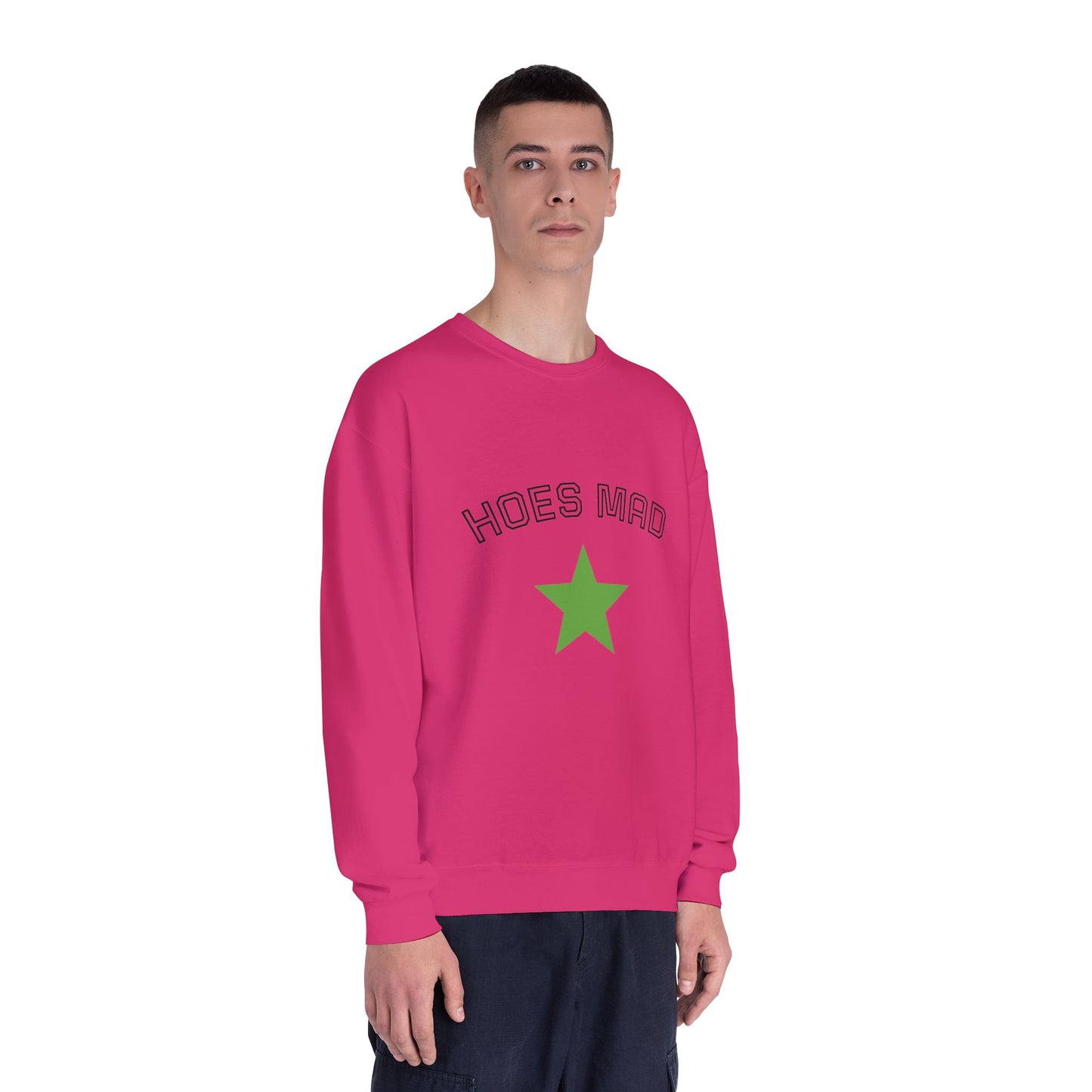 Hoes Mad Crewneck Sweatshirt for Unisex, Casual Wear, Gift for Friends, Comfortable Sweatshirt, Trendy Streetwear
