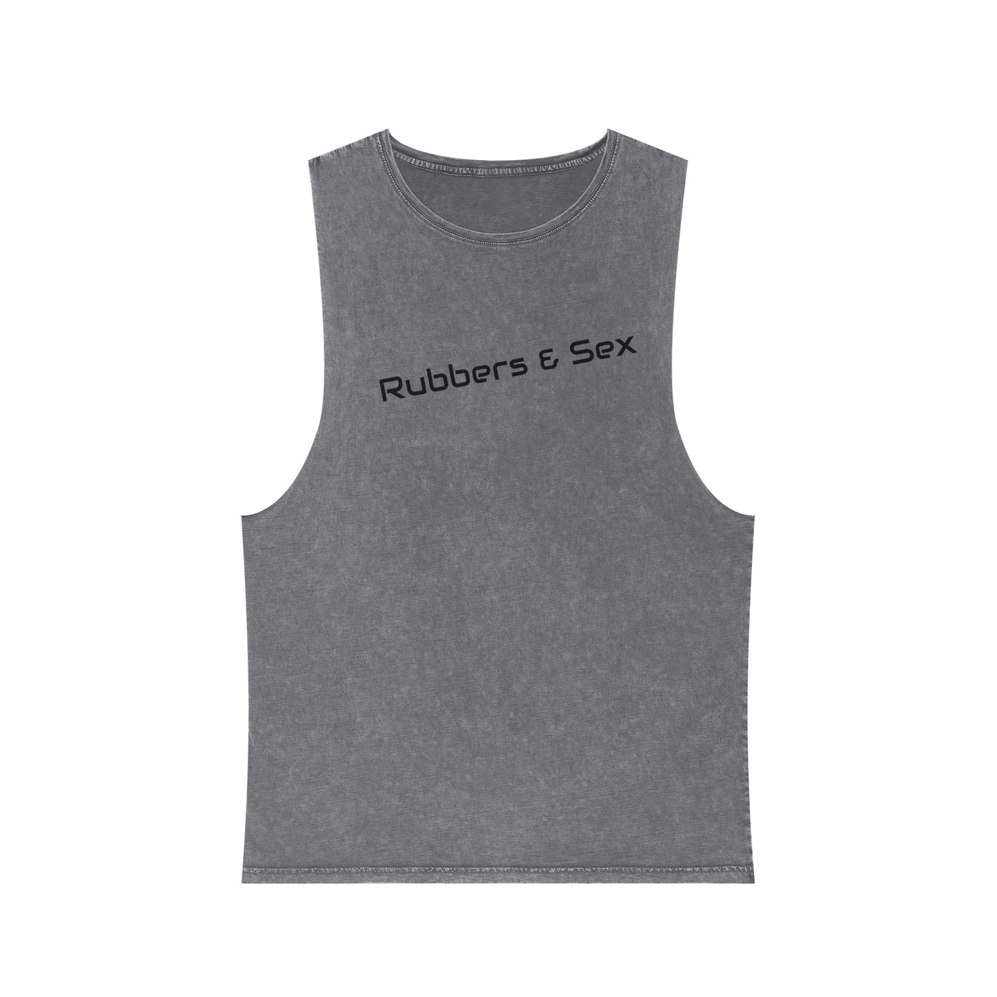 Unisex Stonewash Xxx Tank Top