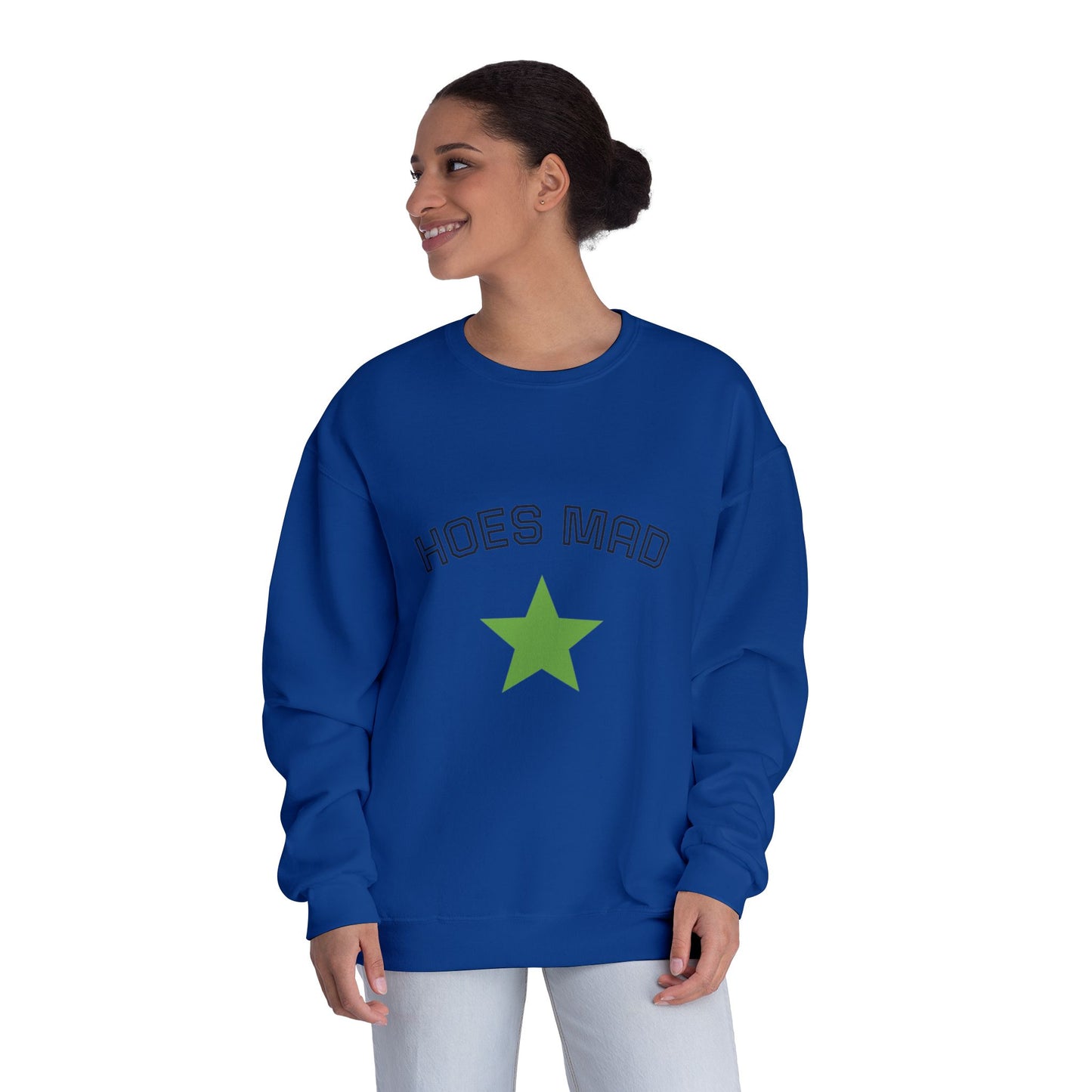 Hoes Mad Crewneck Sweatshirt for Unisex, Casual Wear, Gift for Friends, Comfortable Sweatshirt, Trendy Streetwear