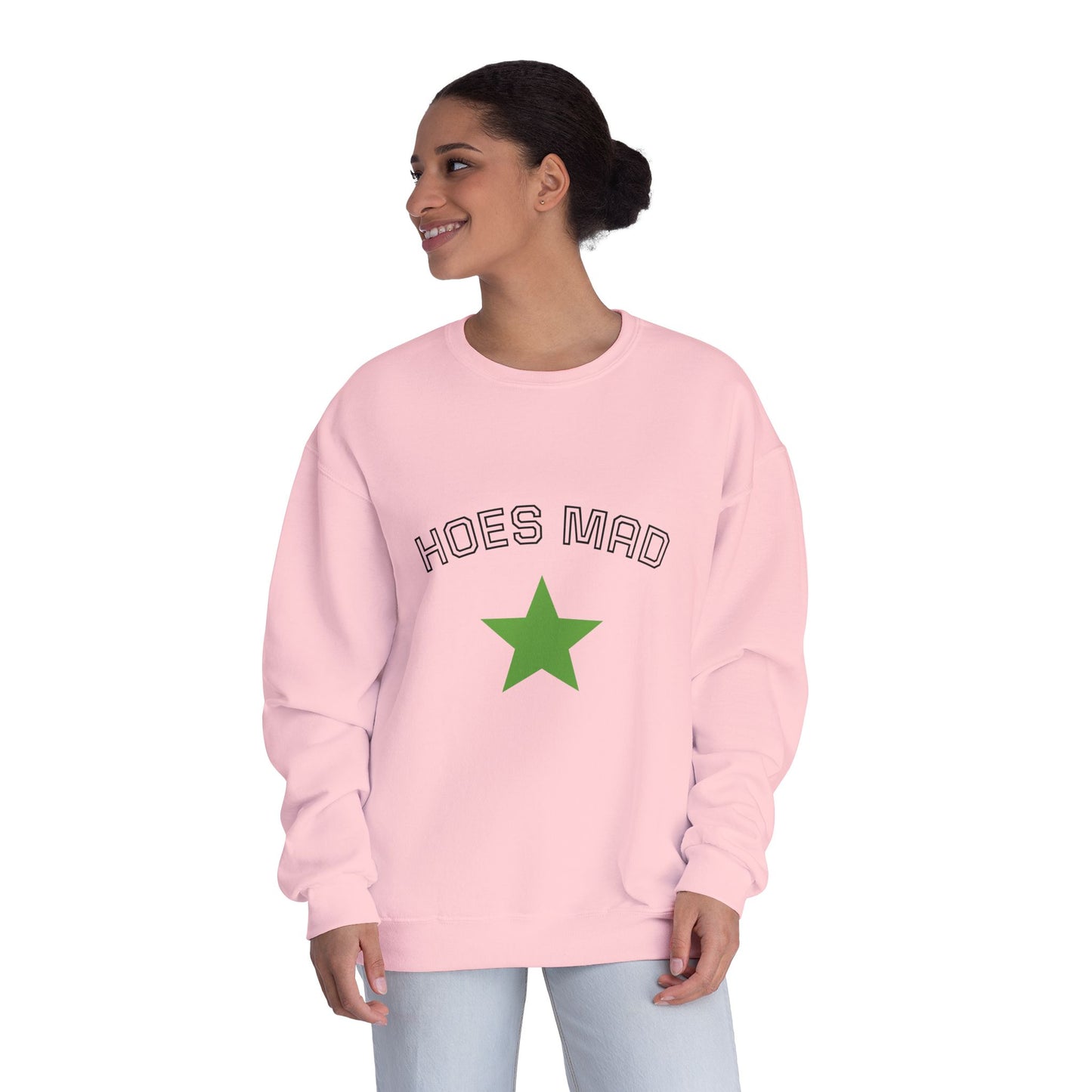 Hoes Mad Crewneck Sweatshirt for Unisex, Casual Wear, Gift for Friends, Comfortable Sweatshirt, Trendy Streetwear