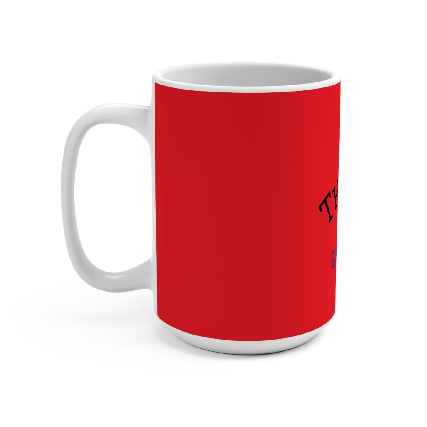 Thankya Red Mug, Coffee Cup for Home or Office, Perfect Gift for Holidays, Unique Drinkware, Est. 2025