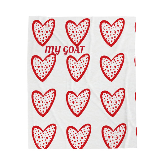 Goat Love Velveteen Plush Blanket ❤️
