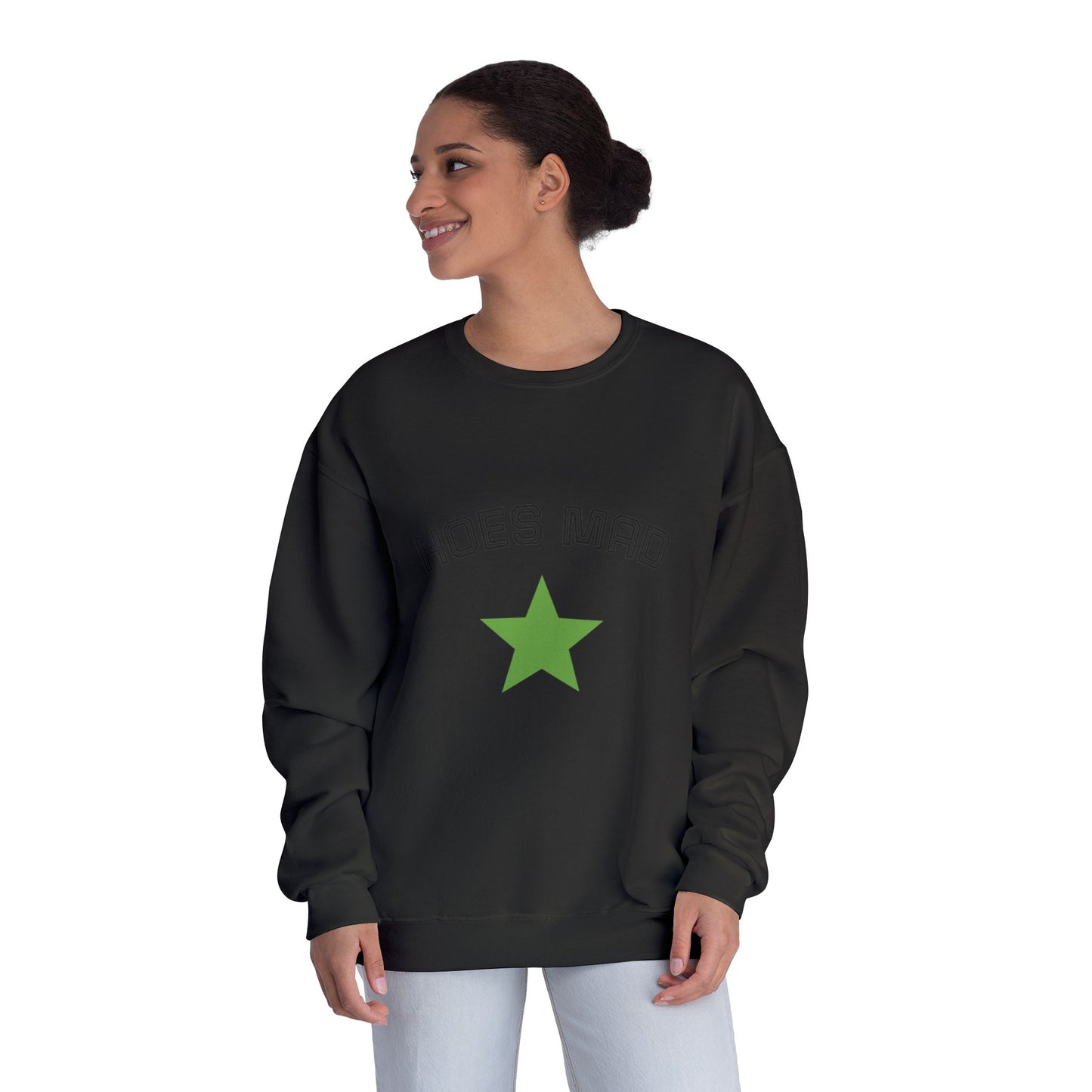 Hoes Mad Crewneck Sweatshirt for Unisex, Casual Wear, Gift for Friends, Comfortable Sweatshirt, Trendy Streetwear