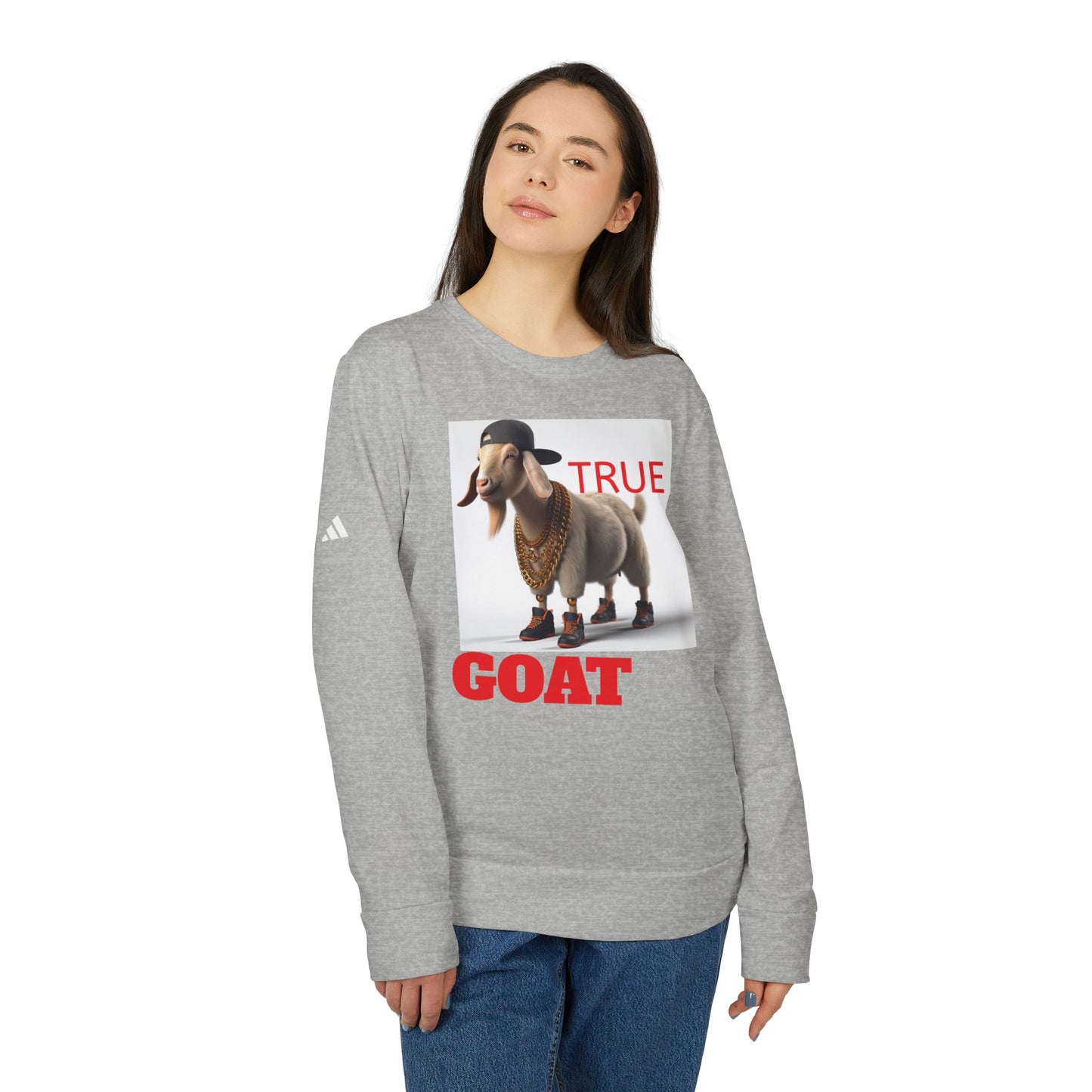 adidas Unisex Goat  Fleece Crewneck Sweatshirt