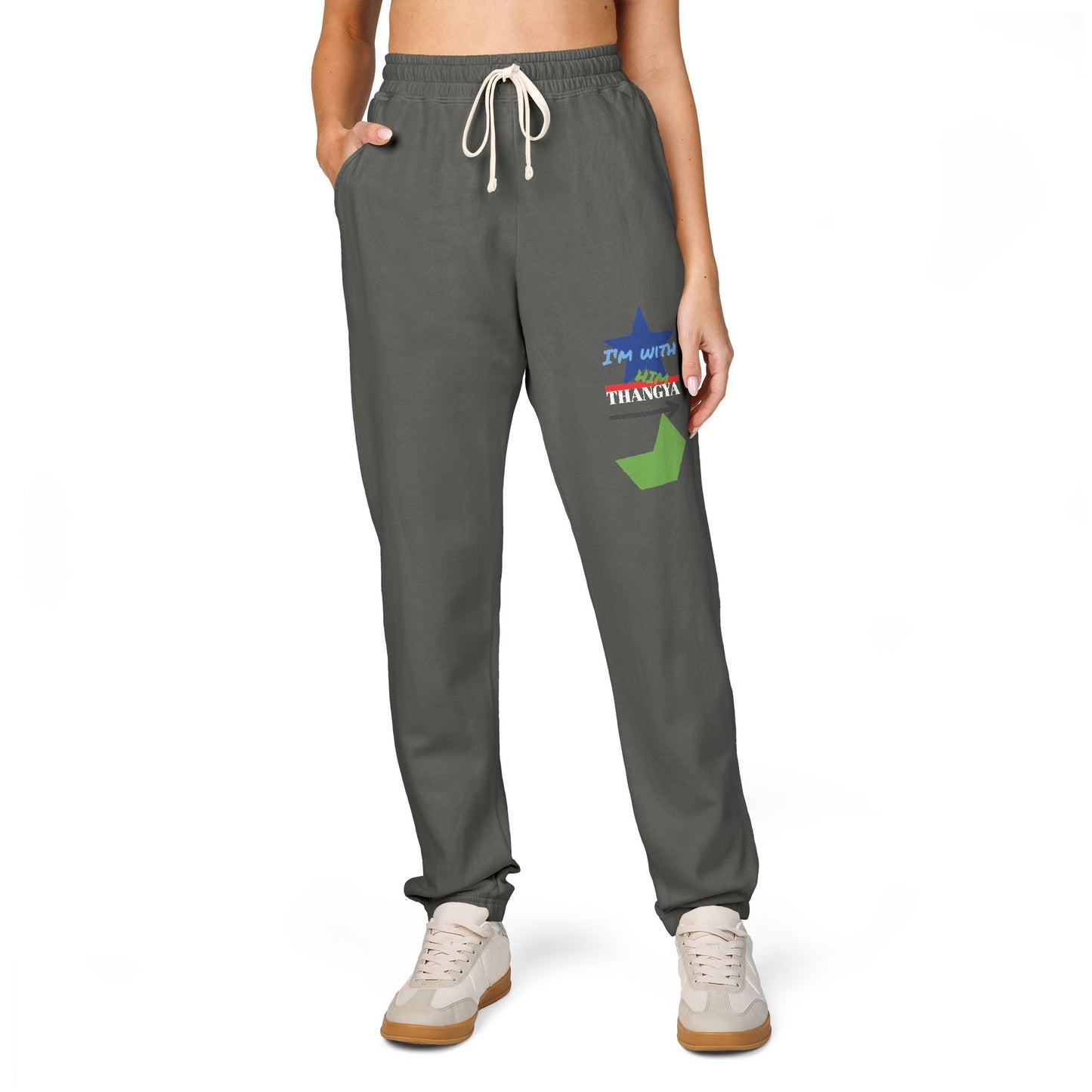 Thangya Sweatpants with Fun Italian Design, Cozy Lounge Pants for Relaxing, Great Gift for Holidays,