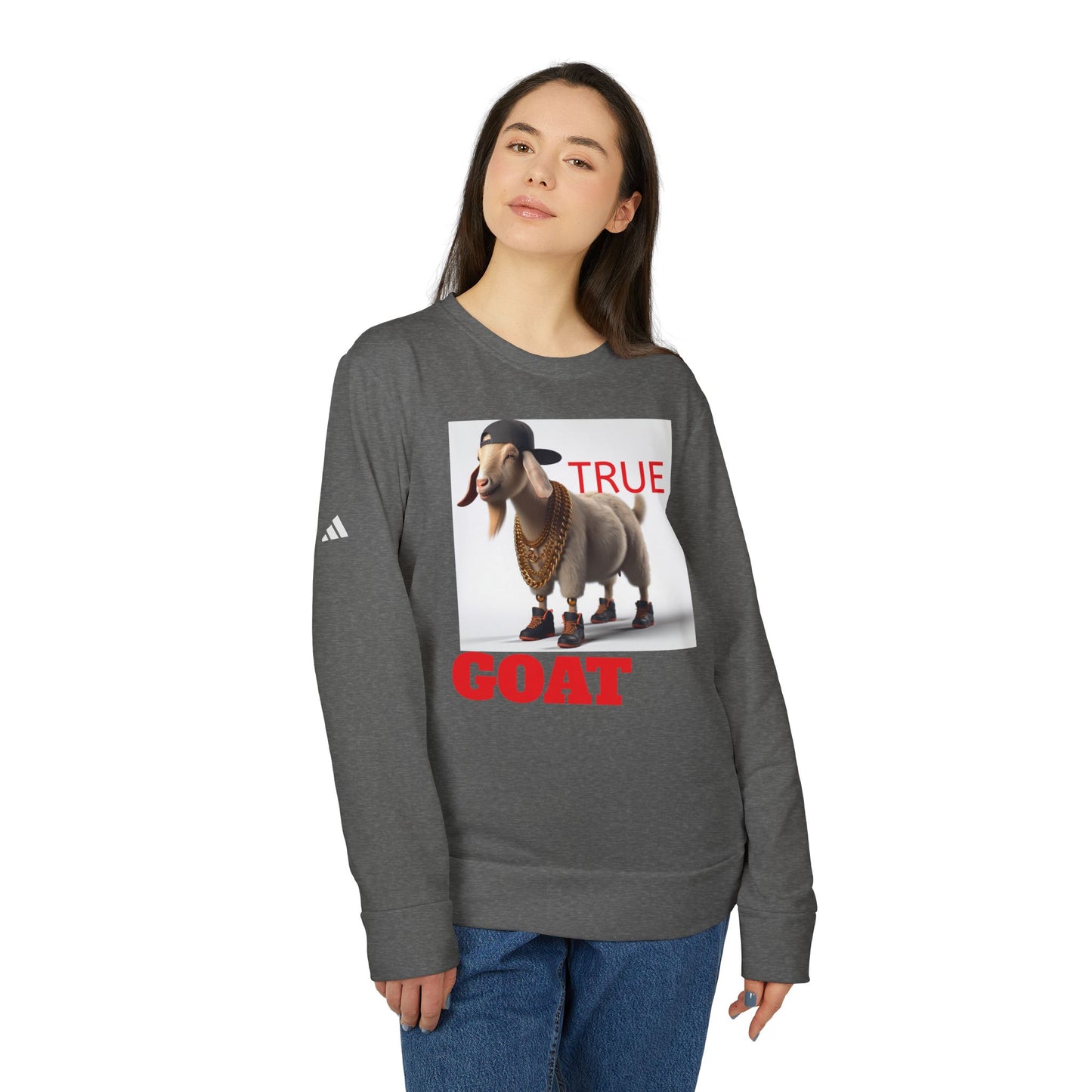 adidas Unisex Goat  Fleece Crewneck Sweatshirt