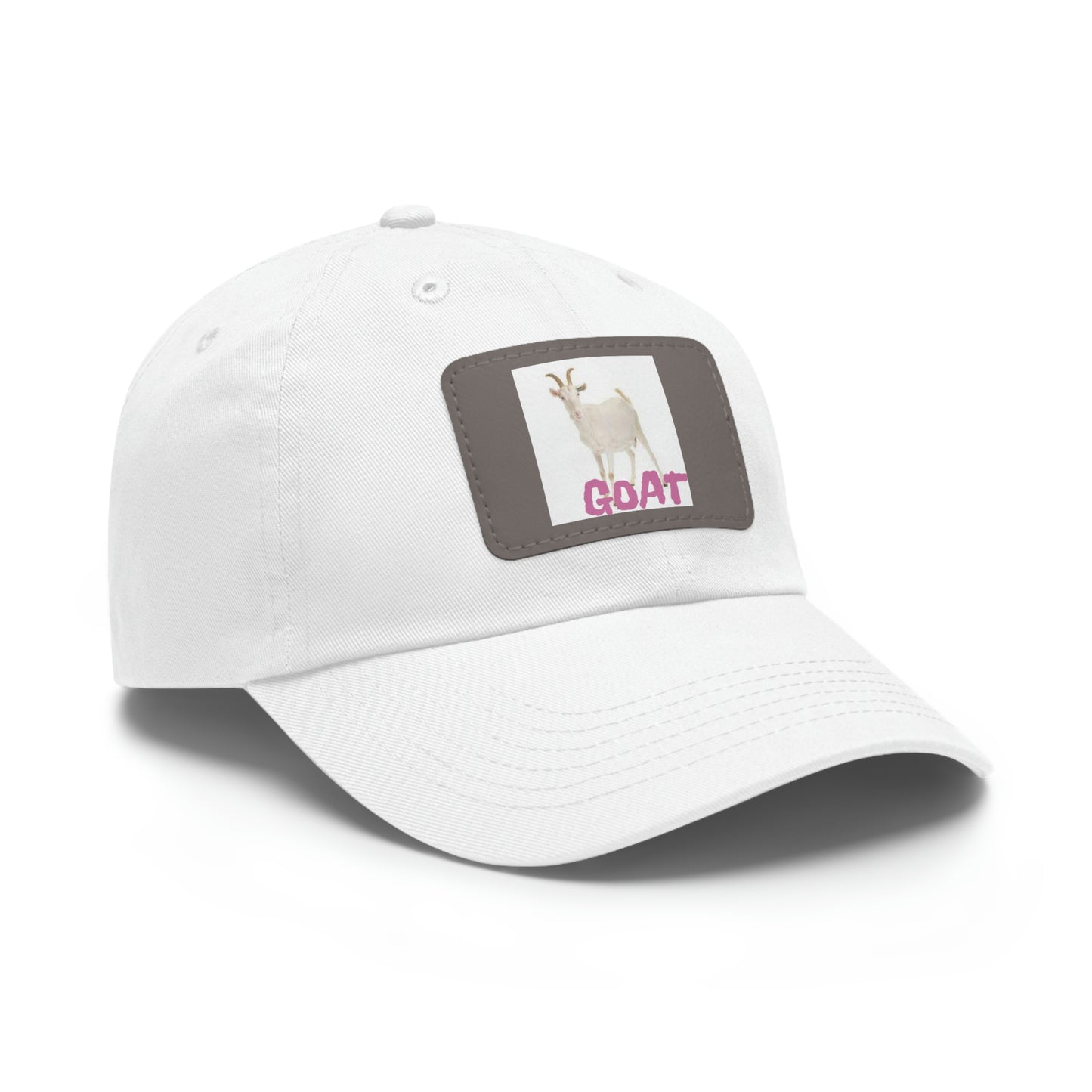Goat  Hat with Leather Patch