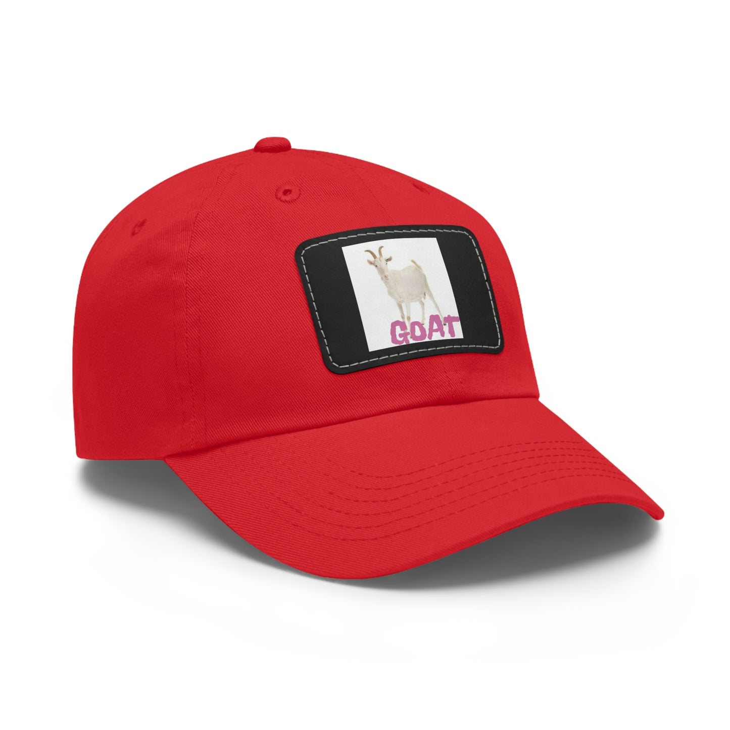 Goat  Hat with Leather Patch