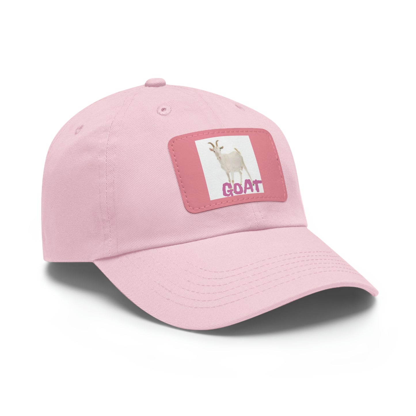 Goat  Hat with Leather Patch