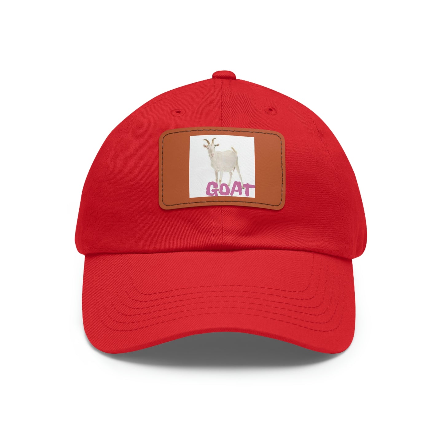 Goat  Hat with Leather Patch