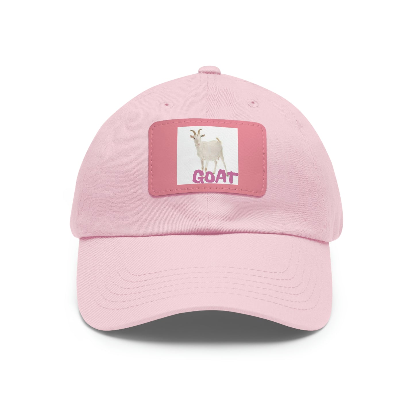 Goat  Hat with Leather Patch
