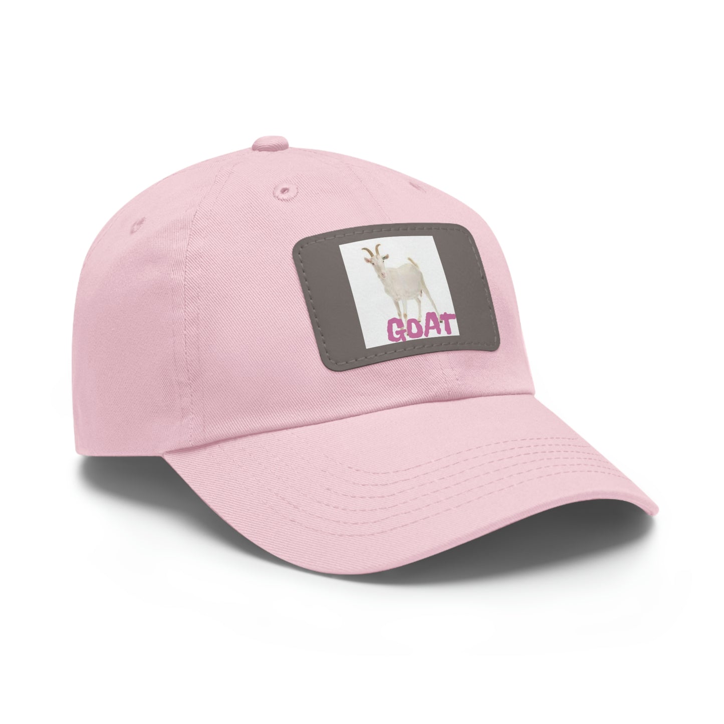 Goat  Hat with Leather Patch