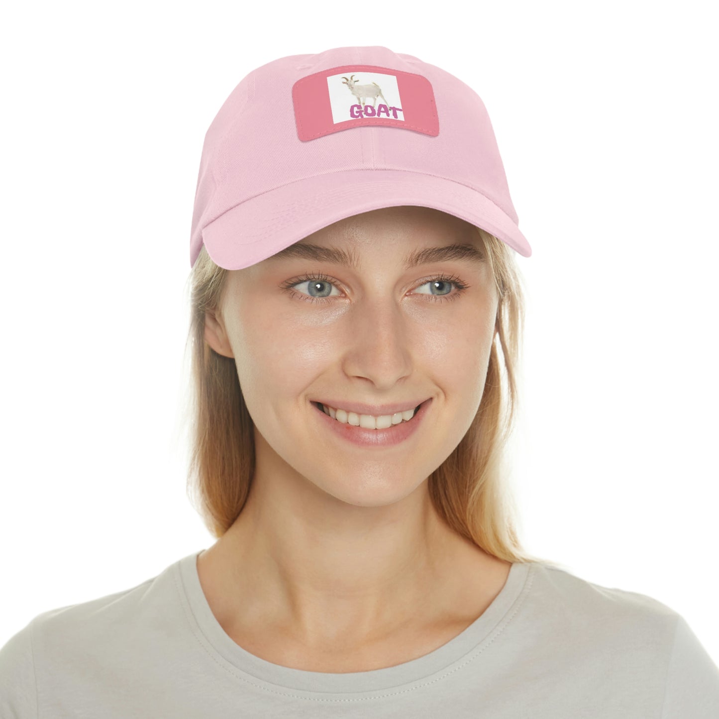 Goat  Hat with Leather Patch