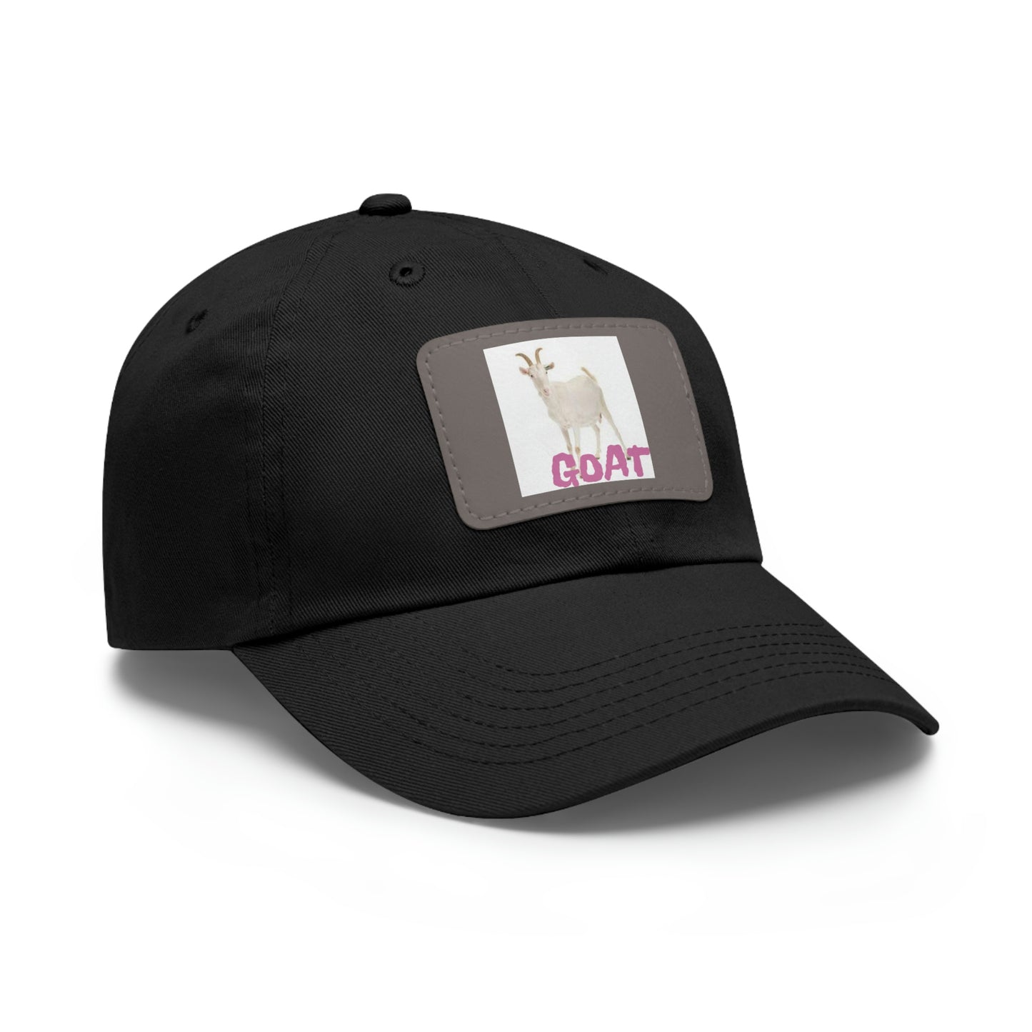 Goat  Hat with Leather Patch