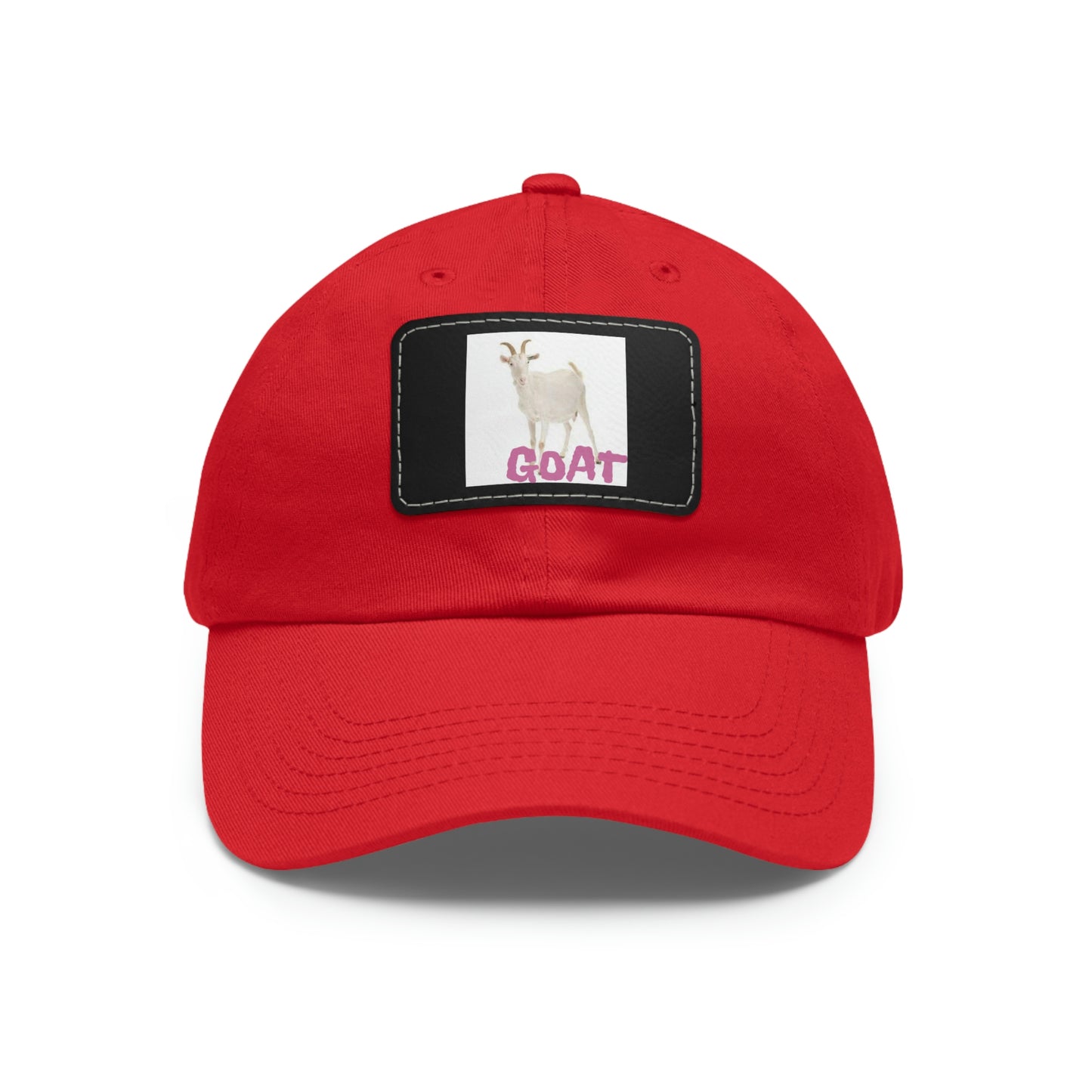 Goat  Hat with Leather Patch